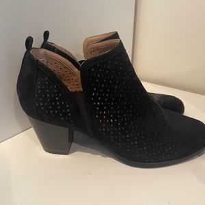 Black ankle boots, size 10